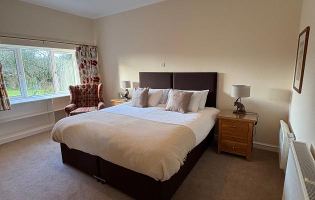 Master bedroom at Balmangan Beag